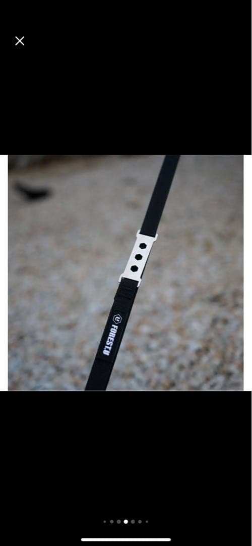 3Way タープメインウェビング（FOREST.U)セット ガイロープ　テント