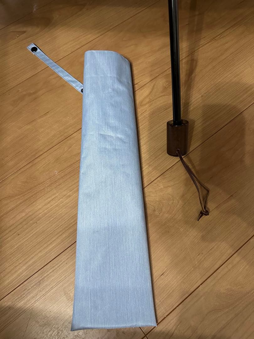 サンバリア　二段折　2段折　大判　ブルー　 折りたたみ日傘