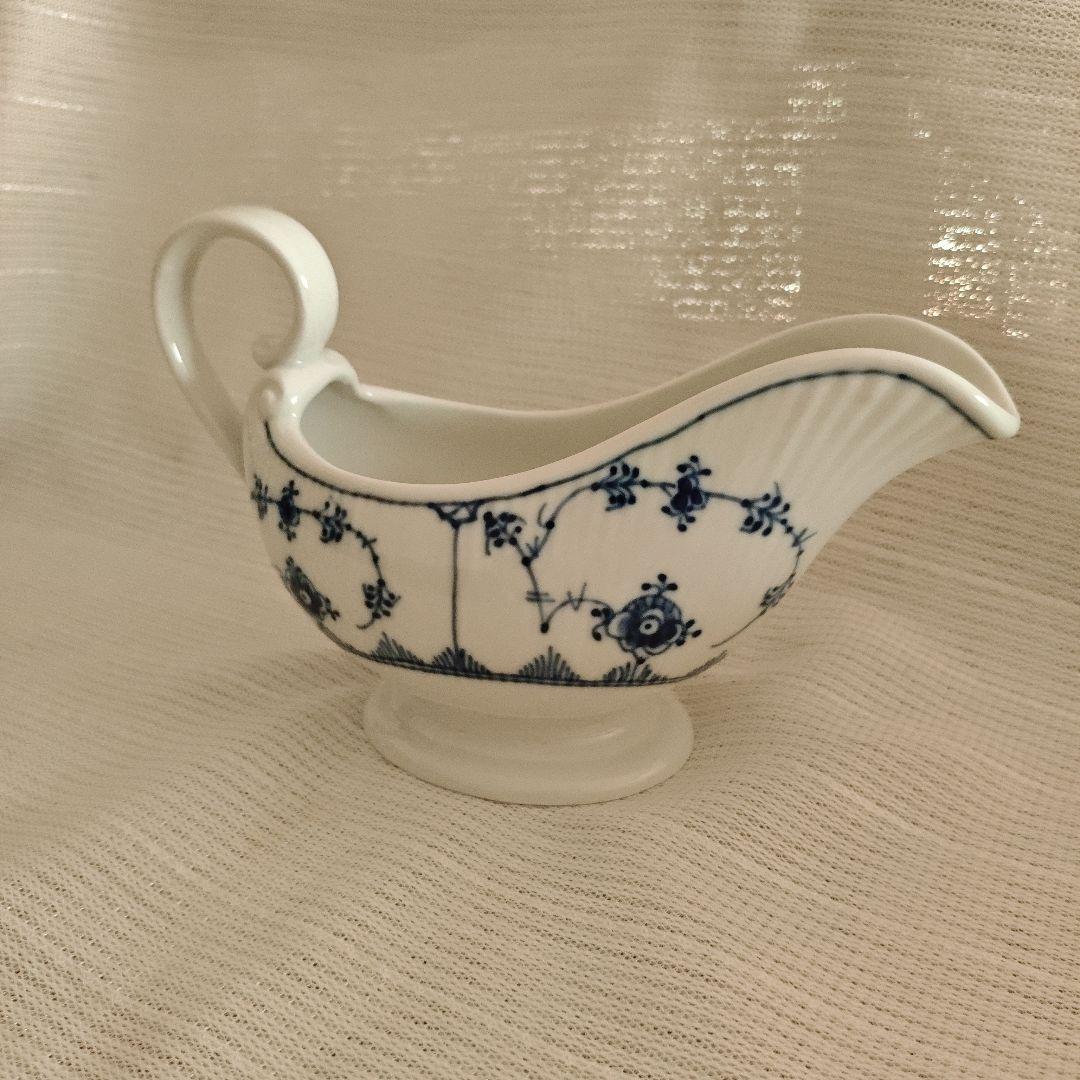 ロイヤルコペンハーゲン ブルーフルーテッド プレイン ソースジャグ