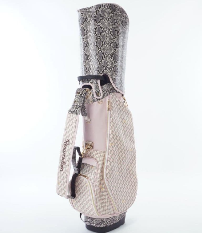 金田プロモデル ゴルフバッグ ピンク系