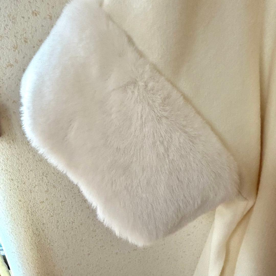 新品！セルフォード　コートラボ　ファー付きポンチョコート