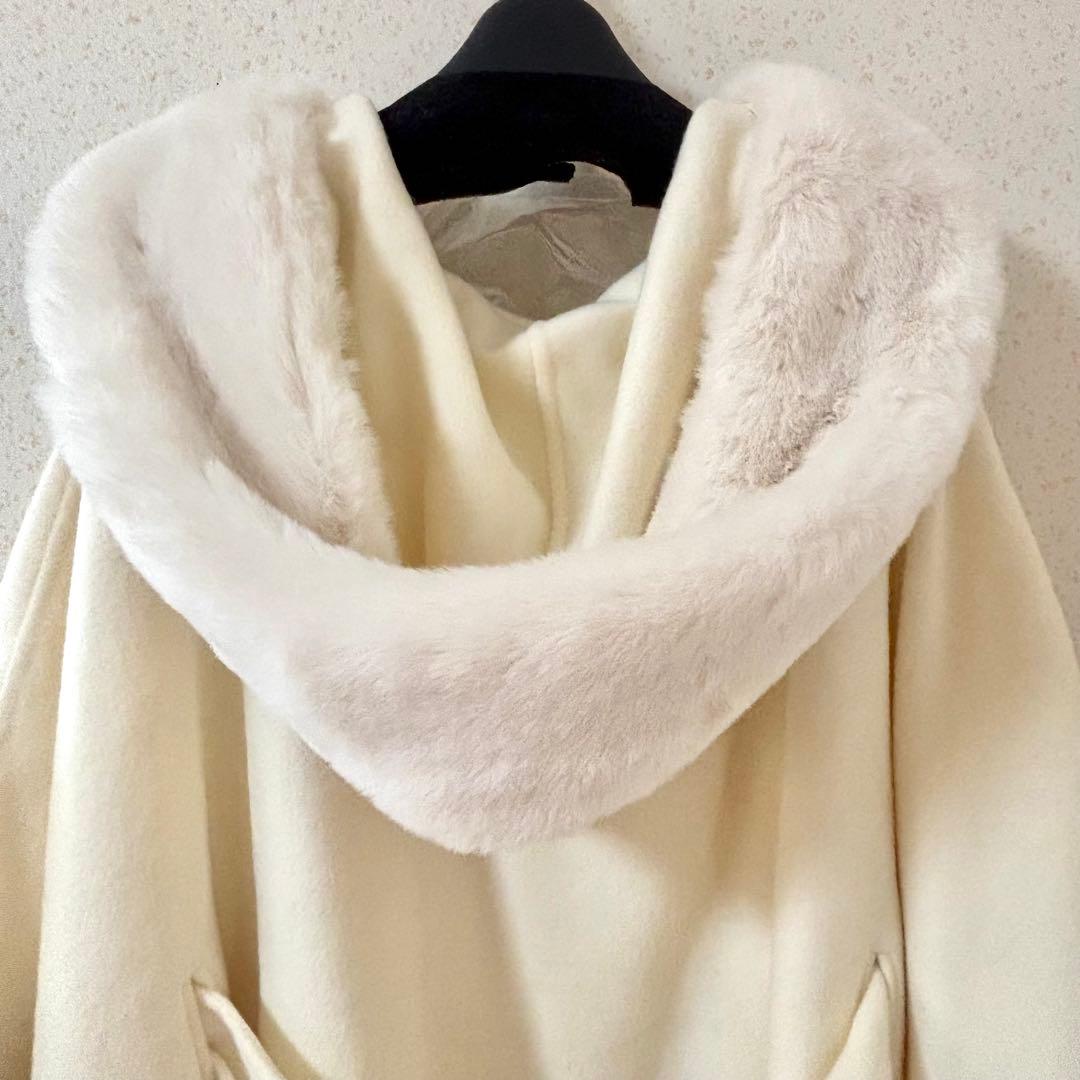 新品！セルフォード　コートラボ　ファー付きポンチョコート