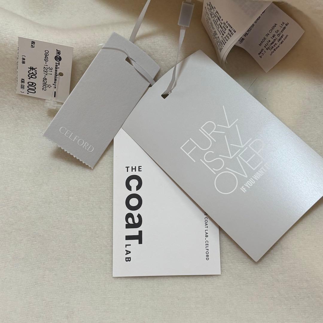 新品！セルフォード　コートラボ　ファー付きポンチョコート