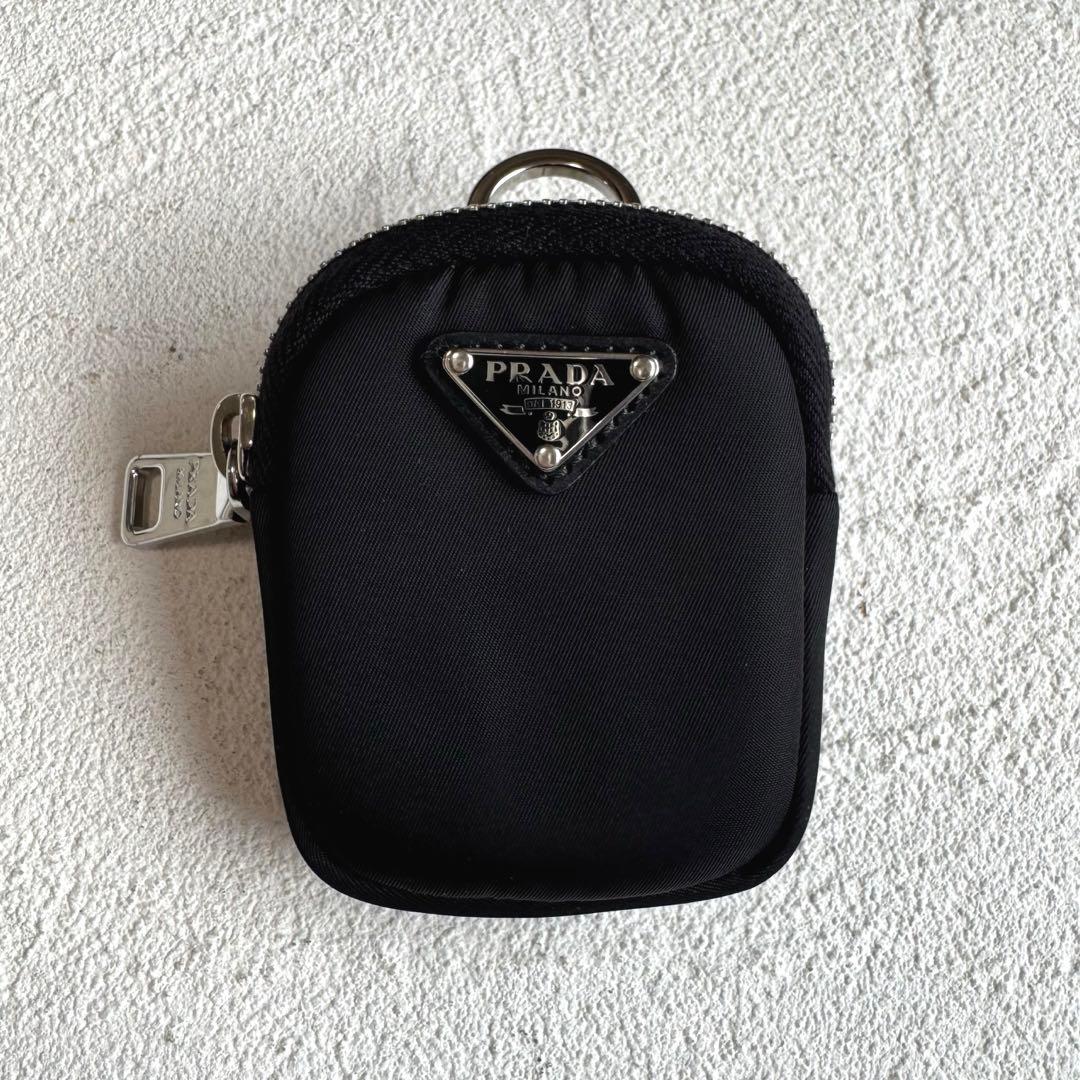 PRADA プラダ Re-Nylonミニポーチ ケース 三角ロゴ ブラック