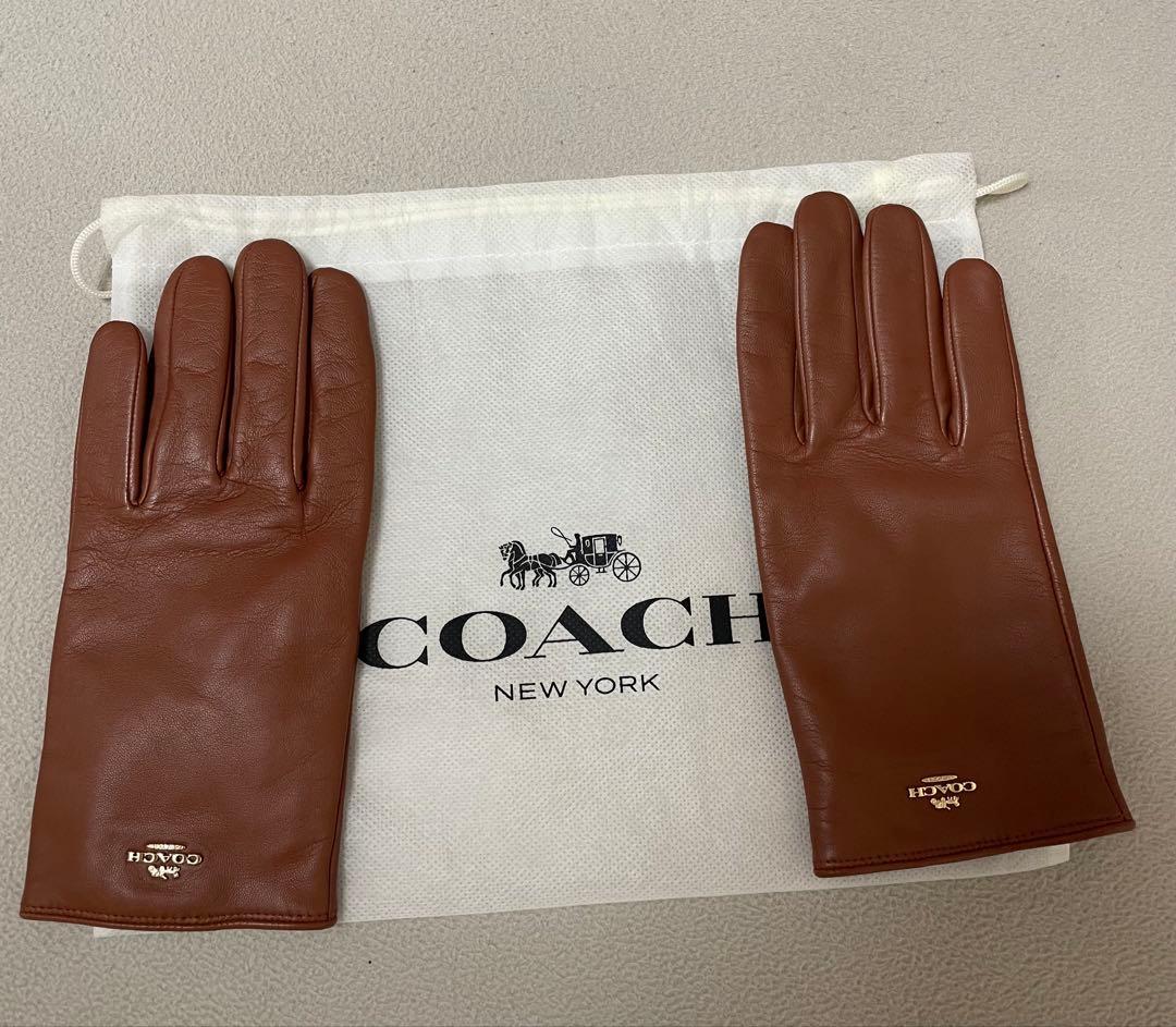 COACH コーチ ブラウン レザー 手袋 クラシック【未使用】