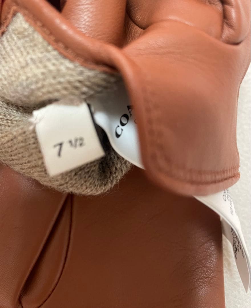 COACH コーチ ブラウン レザー 手袋 クラシック【未使用】