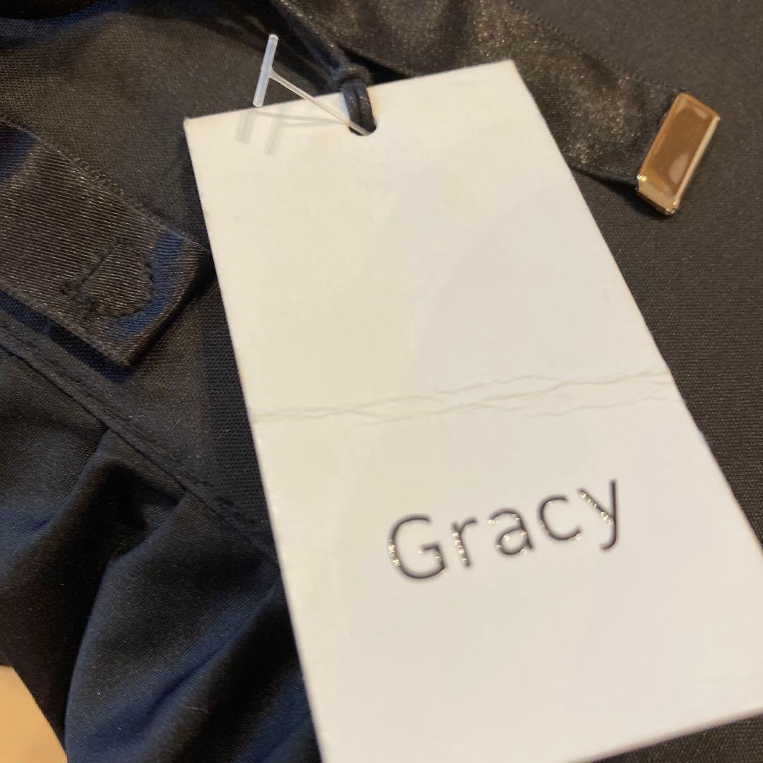 グレイシー　フリルたっぷり晴雨兼用日傘　ブラック