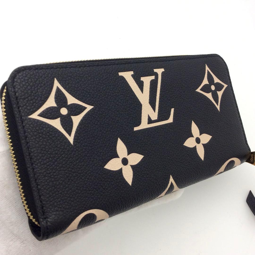 ルイヴィトン モノグラム アンプラント バイカラー ジッピーウォレット 長財布
