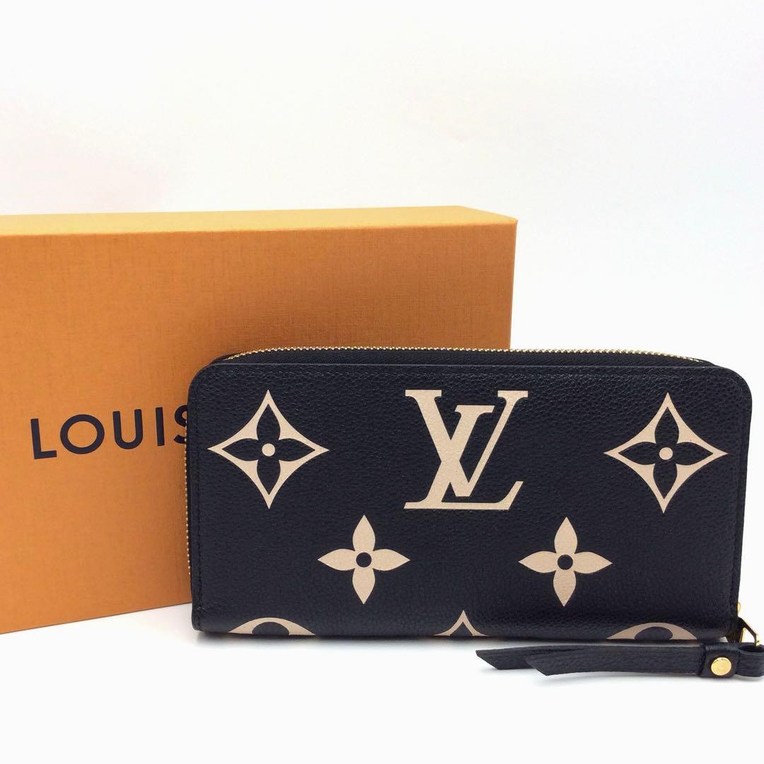 ルイヴィトン モノグラム アンプラント バイカラー ジッピーウォレット 長財布