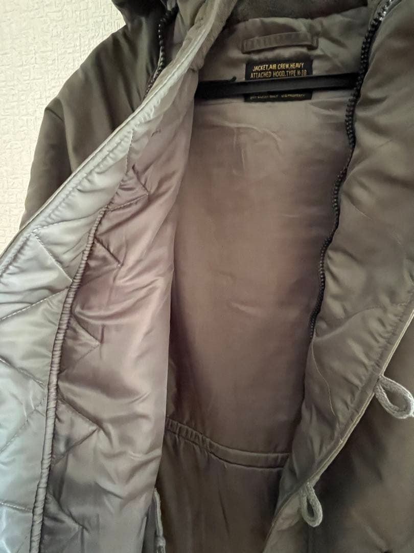 【HOUSTON】ヒューストンN3Bフライトジャケット カーキ