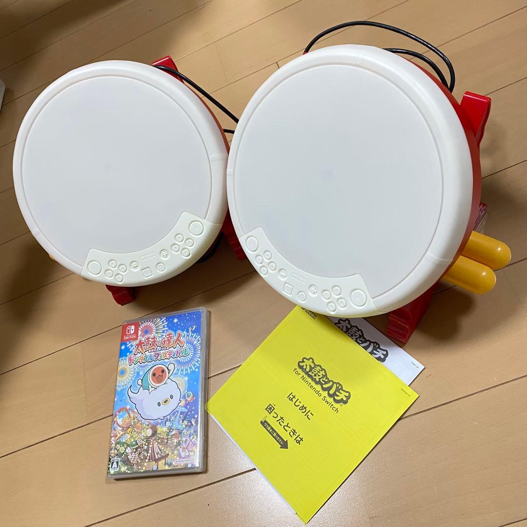 太鼓の達人　ドンダブルフェスティバル　太鼓とバチ2個