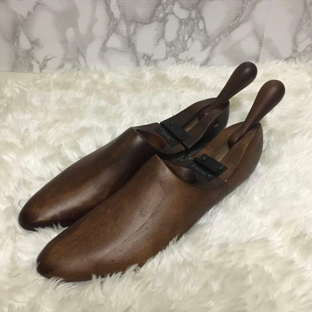 コ*イ様 美品　PRADA プラダ 本革　ダブルモンクストラップ シューズキーパ