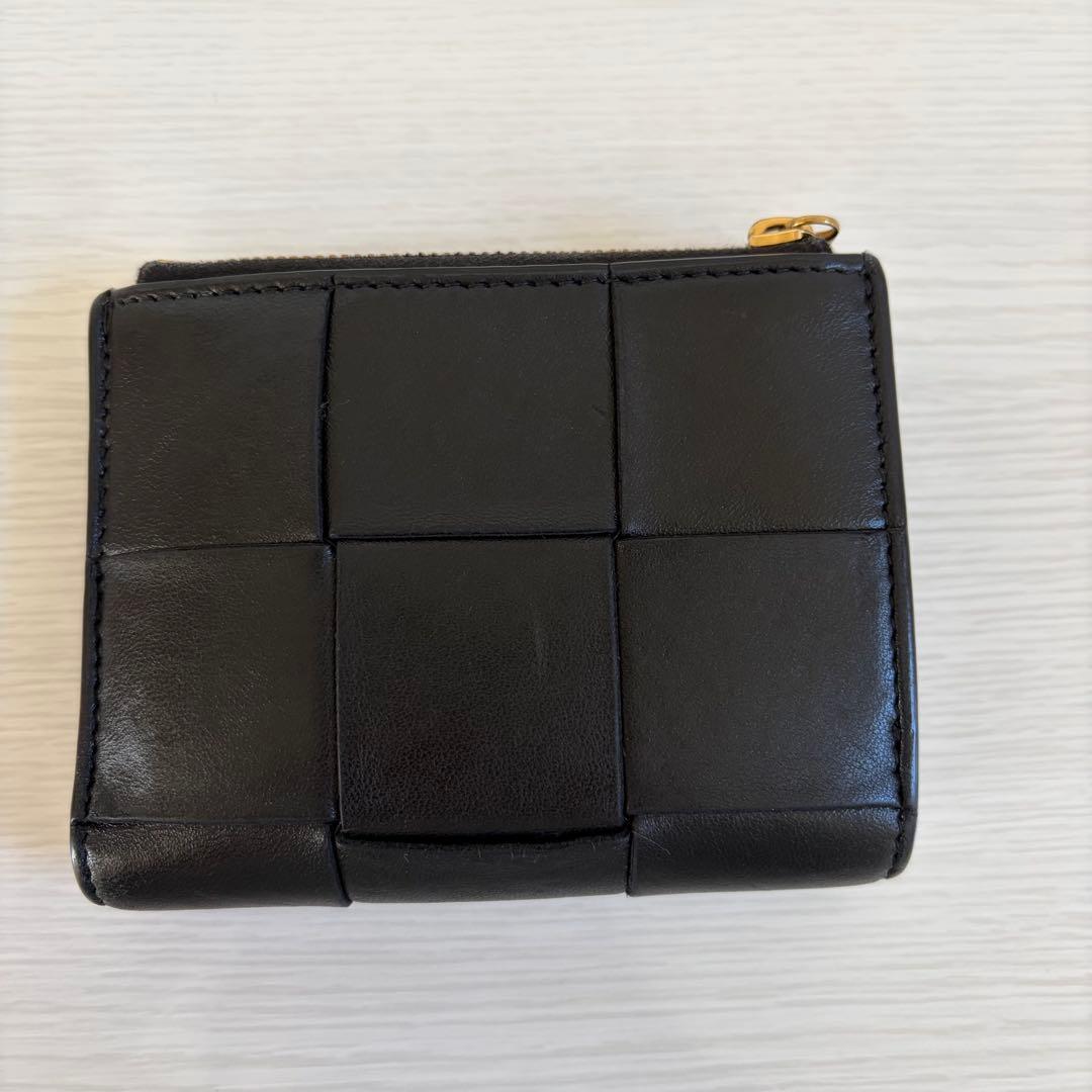 ボッテガヴェネタ / カセット スモール 二つ折りウォレット / ブラック