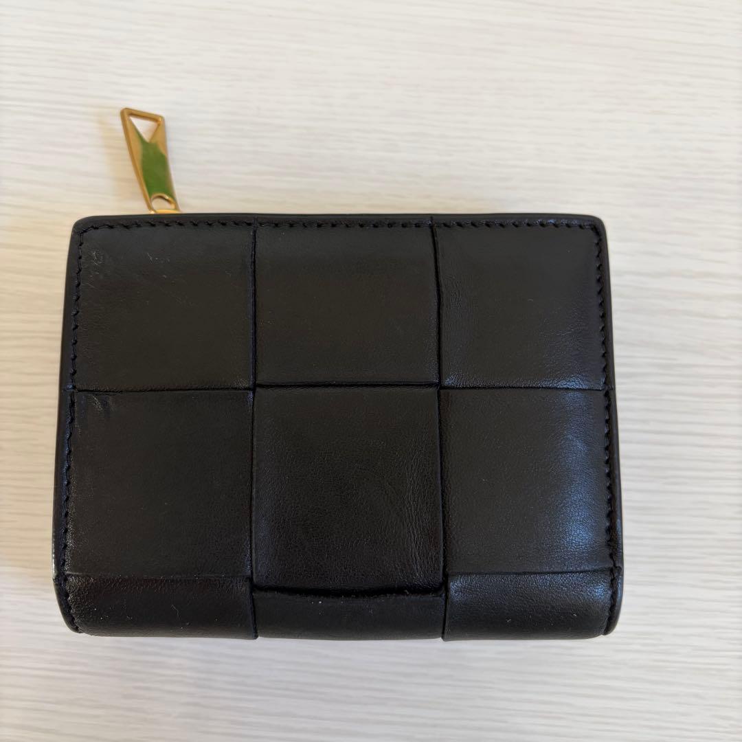 ボッテガヴェネタ / カセット スモール 二つ折りウォレット / ブラック
