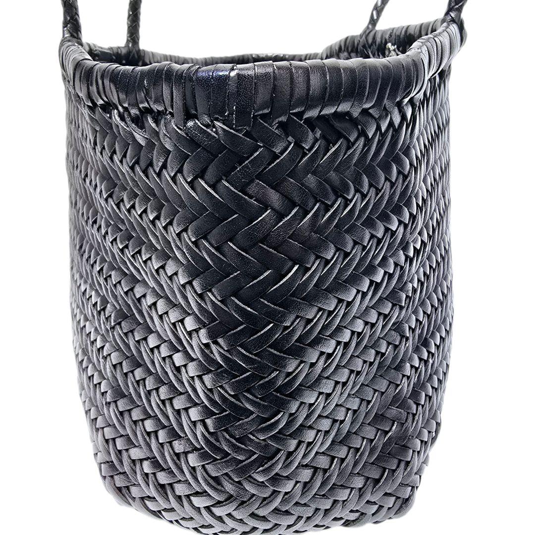 dragon diffusion レザー 編み込み カゴバッグ 大容量 トート