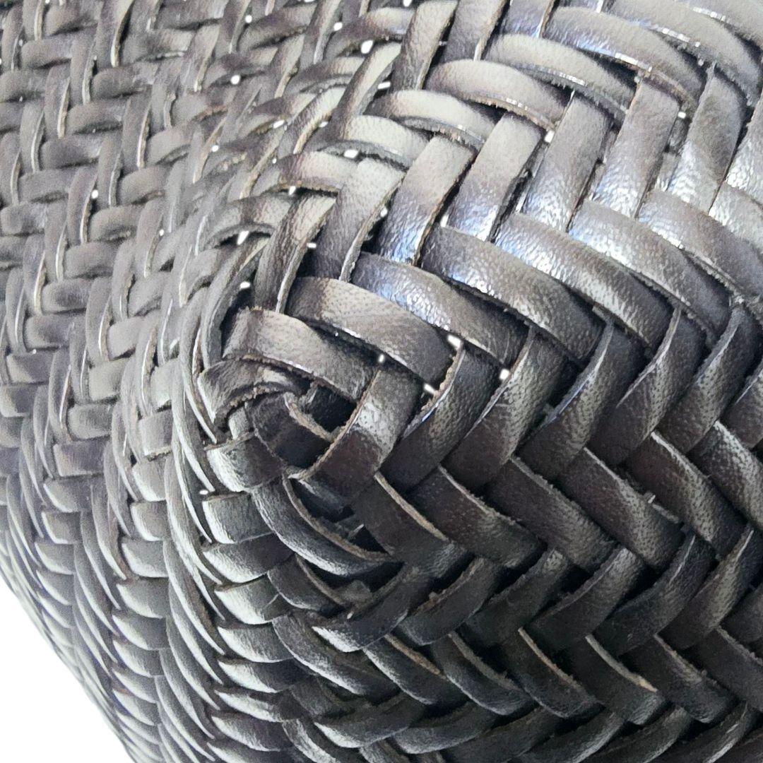 dragon diffusion レザー 編み込み カゴバッグ 大容量 トート