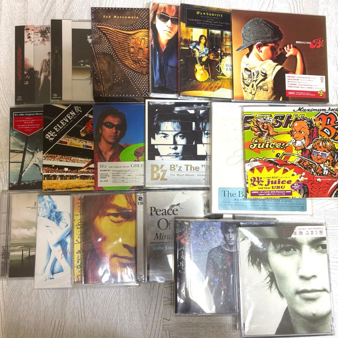 B'z&稲葉浩志　アルバム＆シングル18枚セット