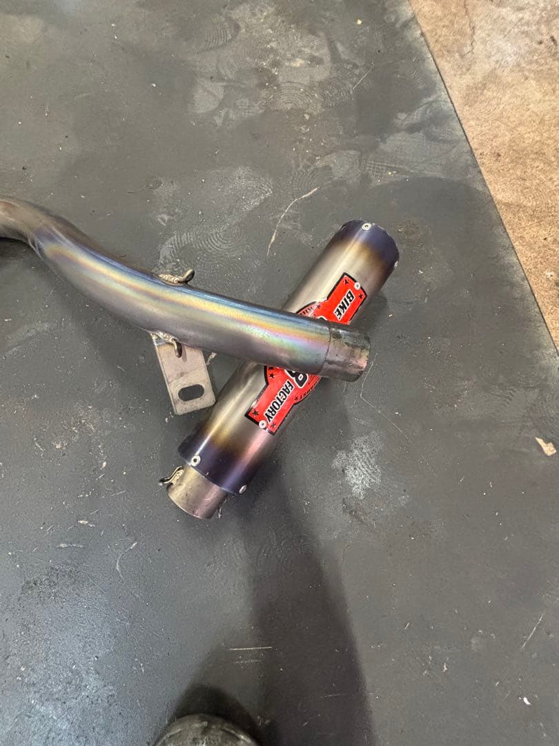 cbx400f チタン手曲げマフラー