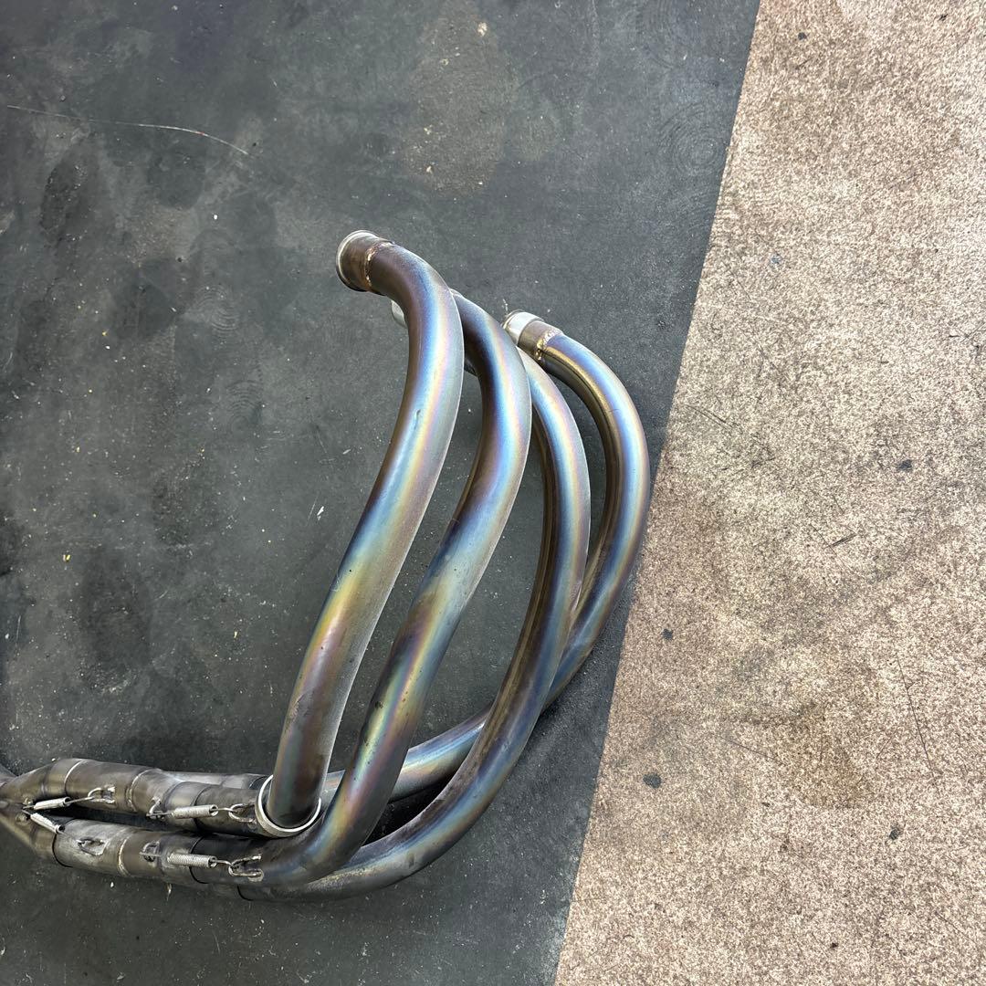 cbx400f チタン手曲げマフラー