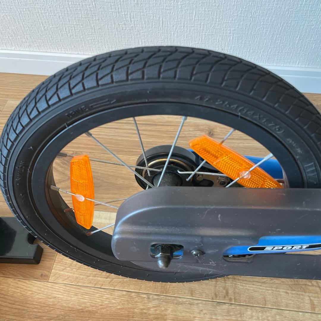 STRIDER 14X 子供用自転車 青ペダル付き　肘膝当て付き　ストライダー