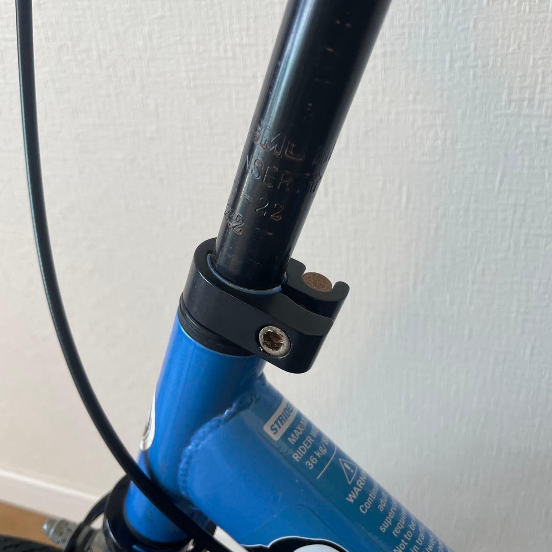 STRIDER 14X 子供用自転車 青ペダル付き　肘膝当て付き　ストライダー