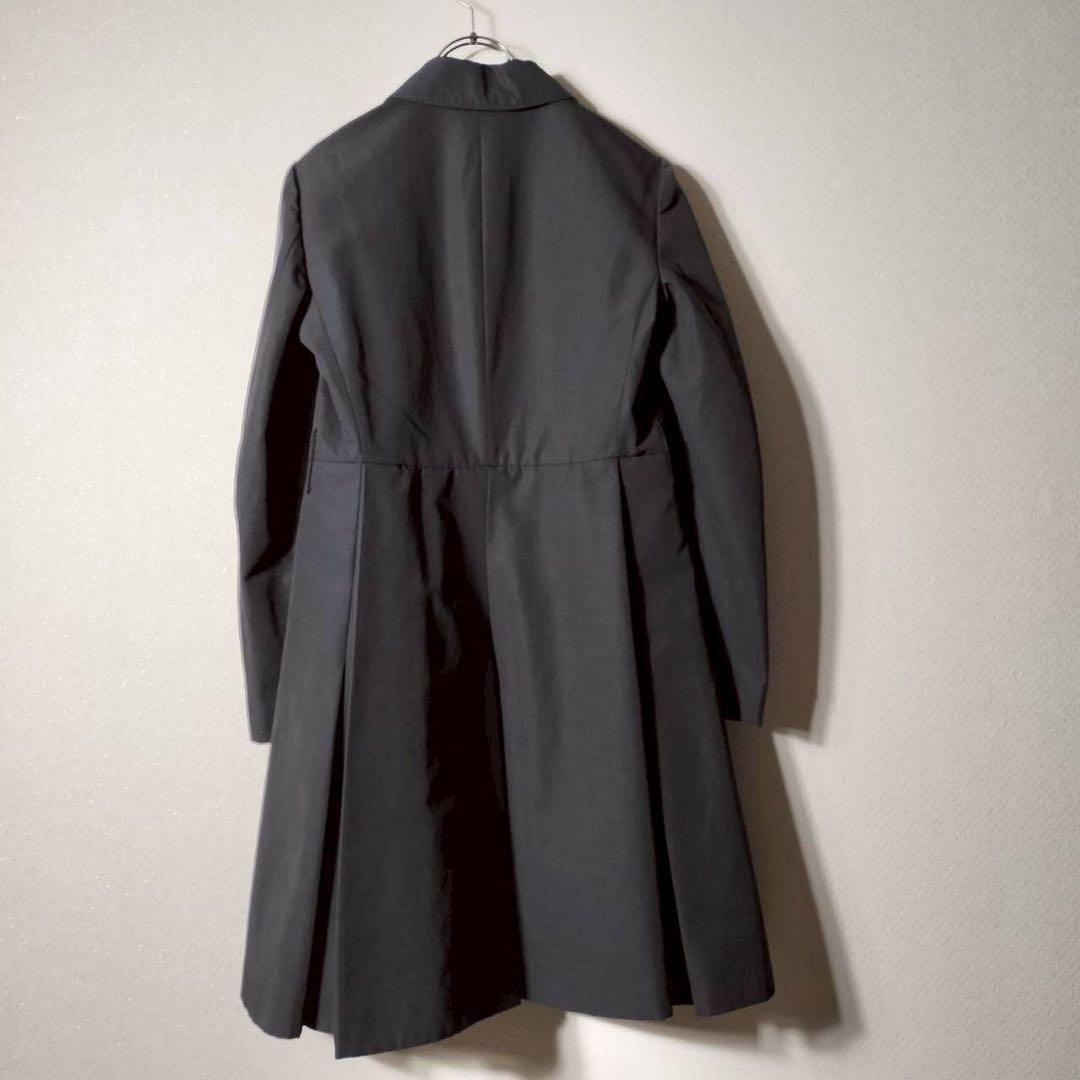 PRADA プラダ トレンチコート ステンカラー Aライン プリーツ ポリ系