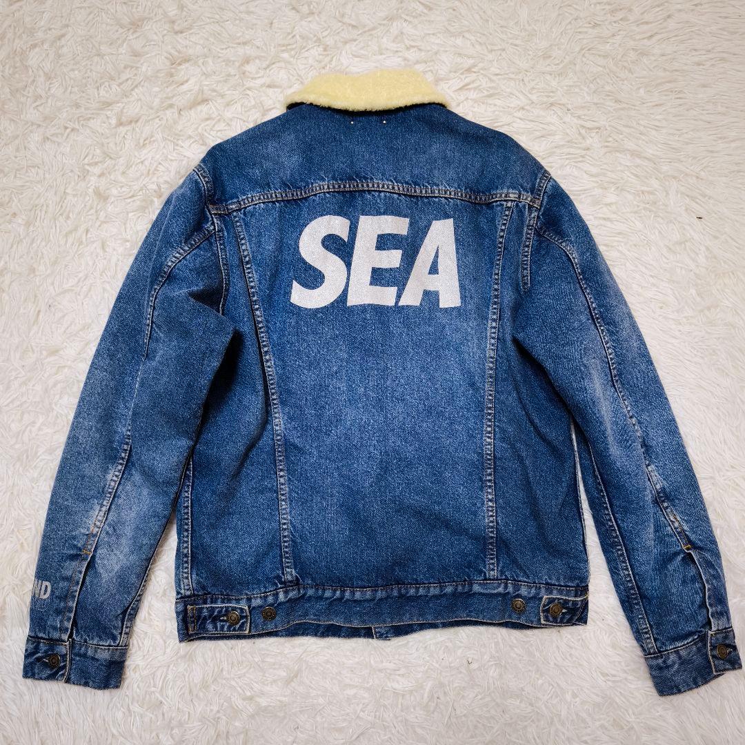 【未使用級】WIND AND SEA×MINE DENIMデニムボアジャケットL
