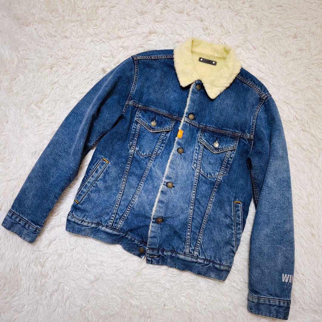 【未使用級】WIND AND SEA×MINE DENIMデニムボアジャケットL