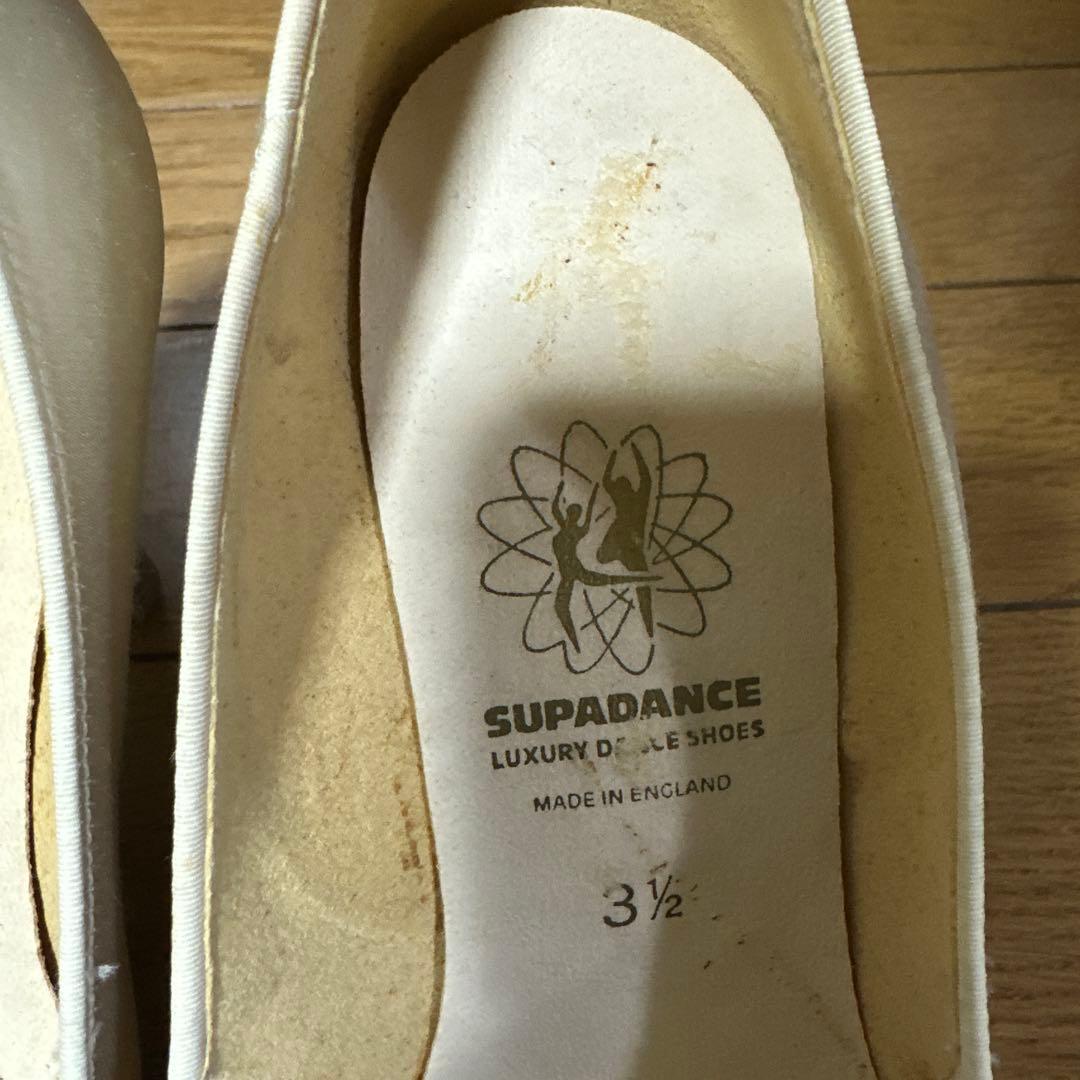 SUPADANCE シルバー ベージュ　ダンスシューズ 3½