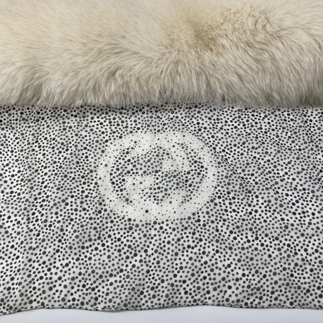 13665 GUCCI GG柄 フォックスファー ストール マフラー　スカーフ