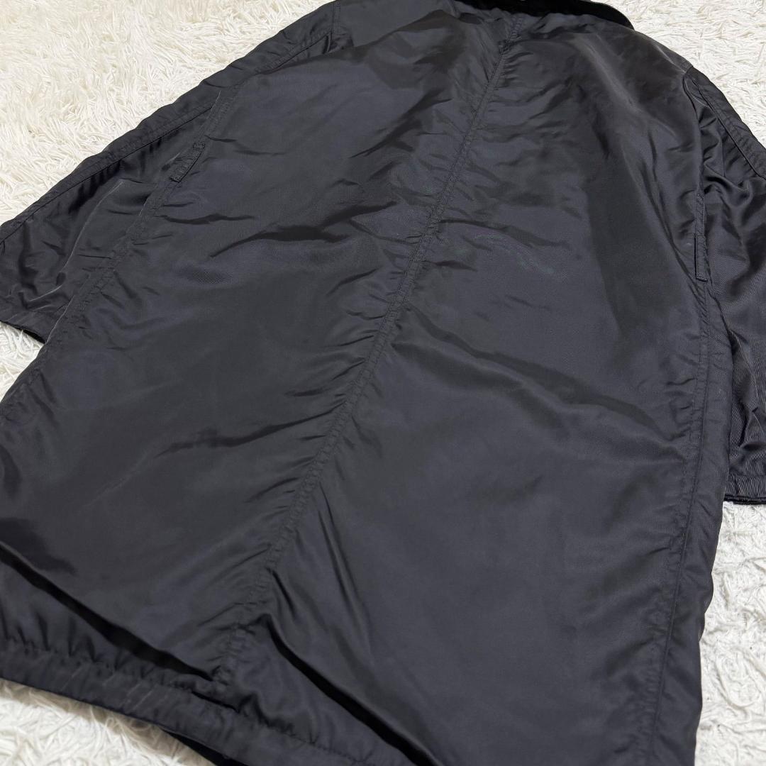 16069✨フェンディ リバーシブルコート 黒 ファー取外し可 ベルト付