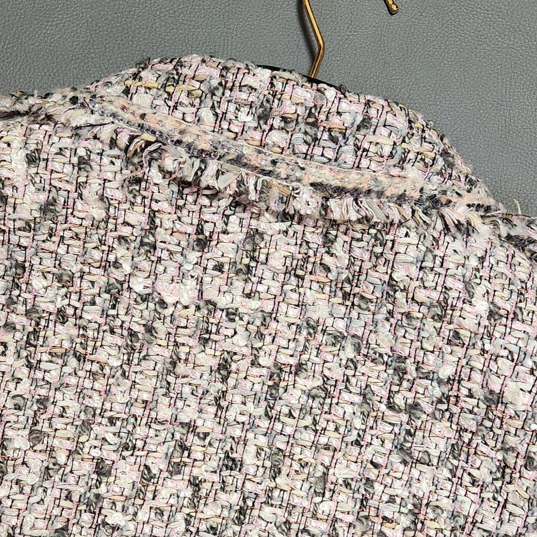 美品✨CHANEL ツイードジャケット 2004 シルバーボタン