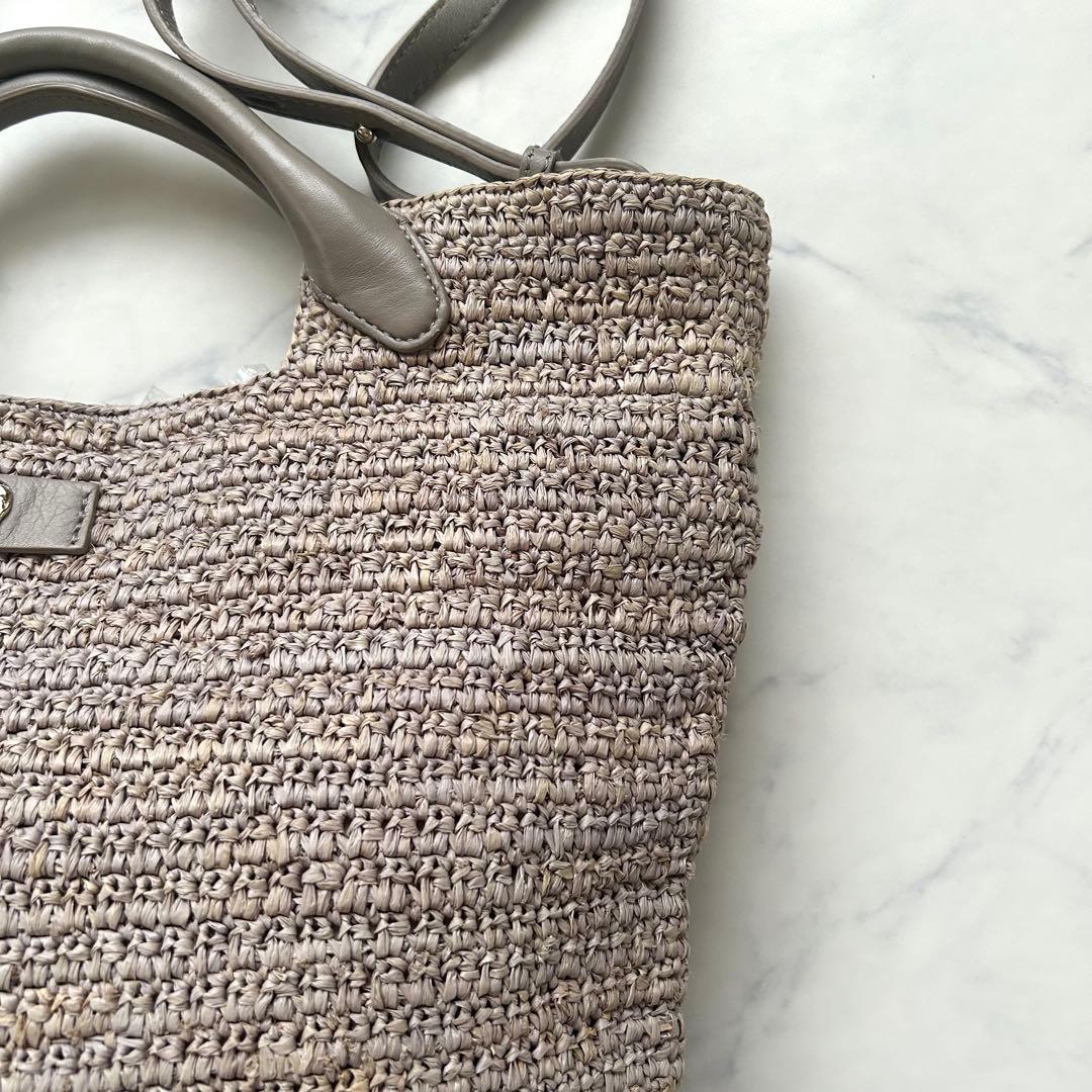 極美品✨ヘレンカミンスキー ラフィア トートバッグ CassiaS ショルダー付