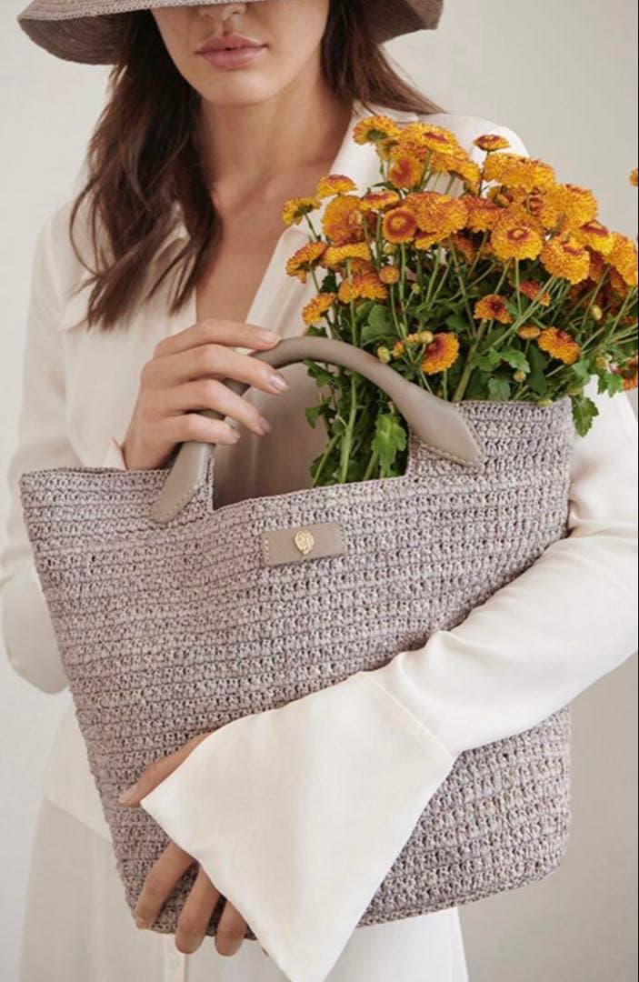 極美品✨ヘレンカミンスキー ラフィア トートバッグ CassiaS ショルダー付