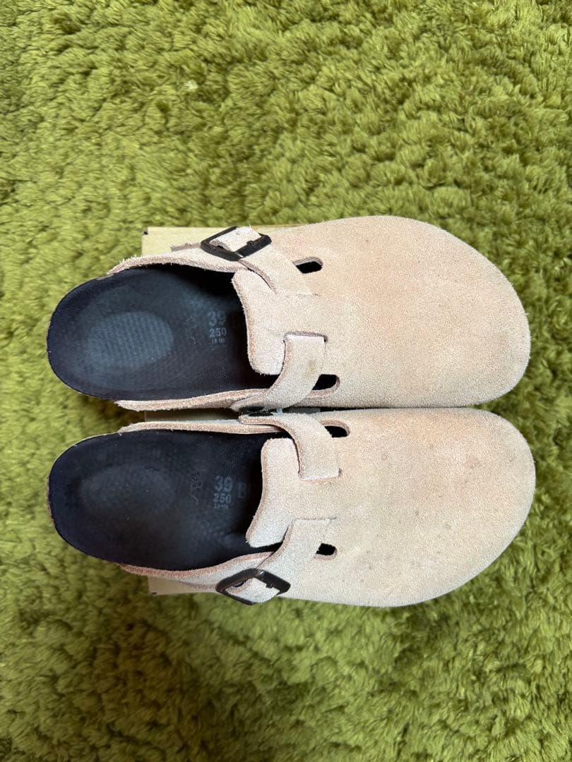 ビルケンシュトック BIRKENSTOCK ボストン ピンク 幅広39/25cm
