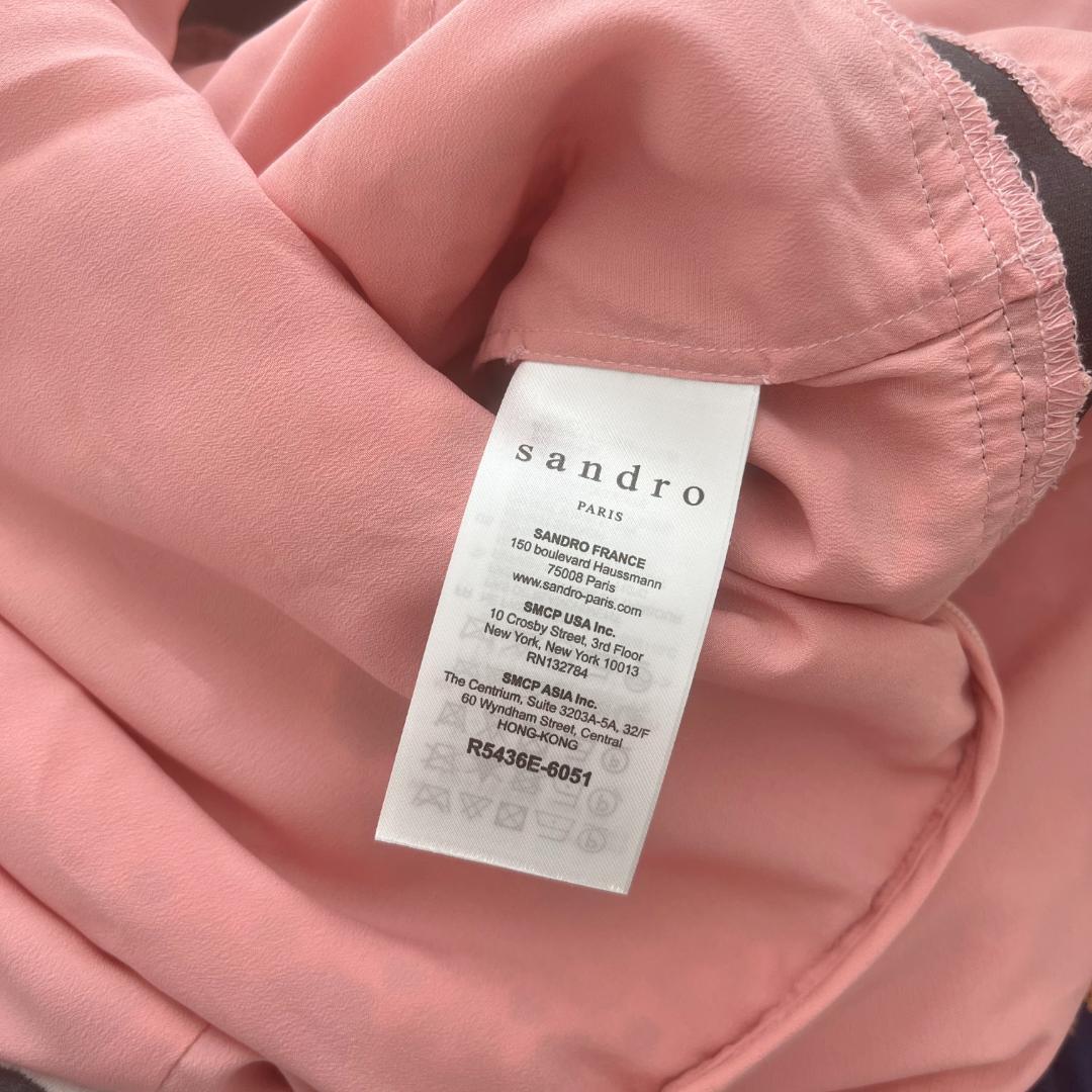 新品未使用　Sandro　サンドロ　カッティングレース　ワンピース　サイズ36