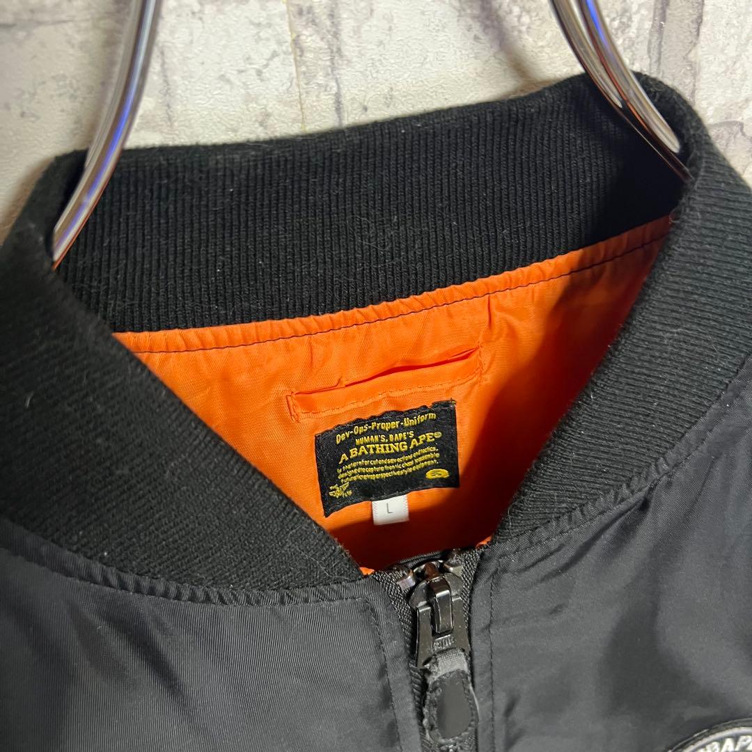 よっしー様　A BATHING APE MA-1 ジャンパー ブルゾン ワッペン