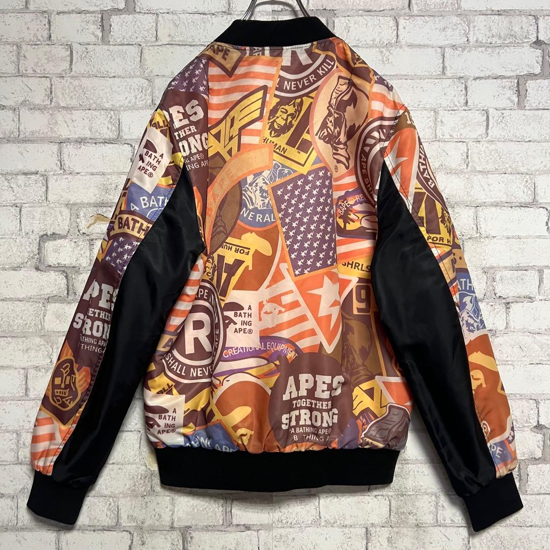 よっしー様　A BATHING APE MA-1 ジャンパー ブルゾン ワッペン