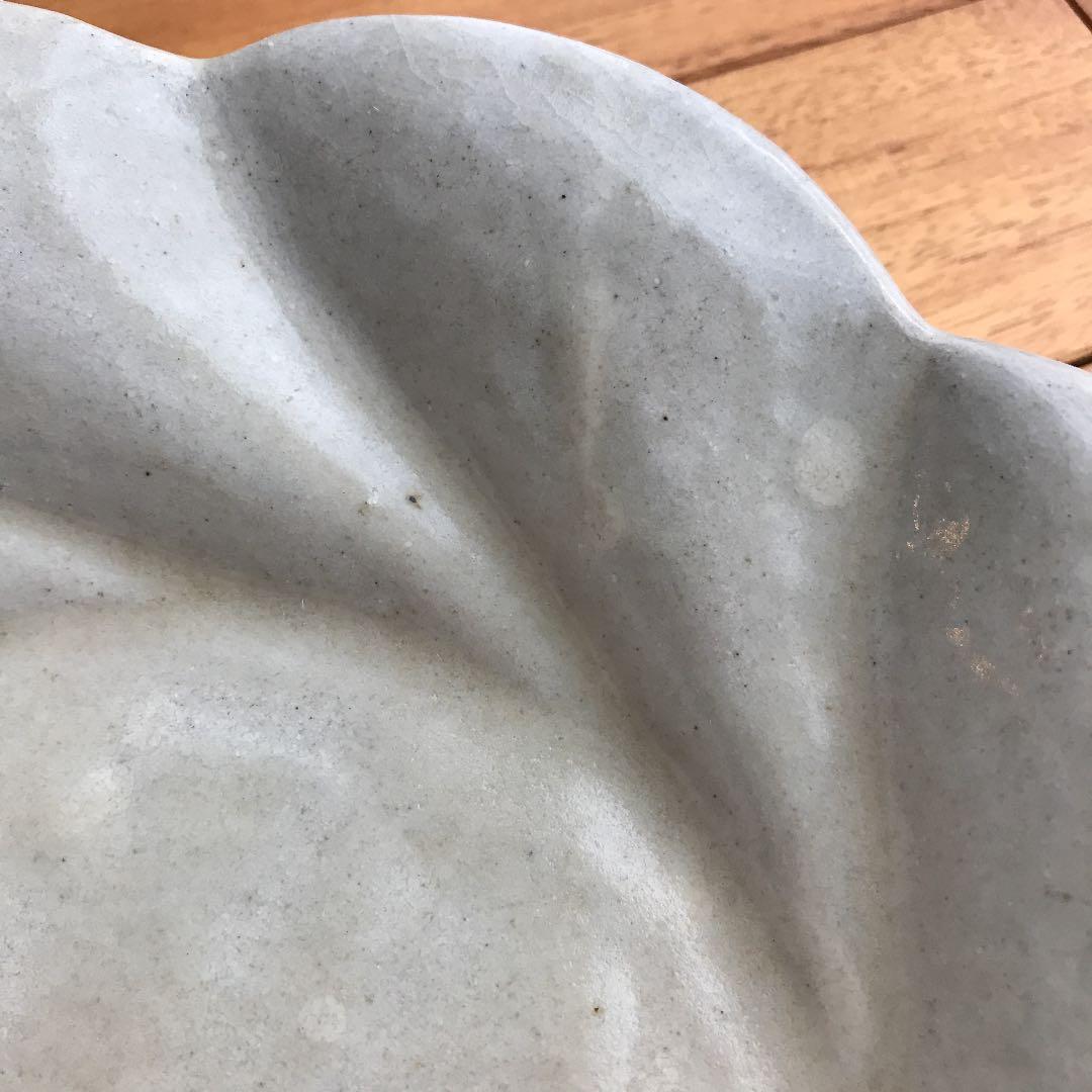 【ももねね】 安部太一 白釉深皿とキャンドルスタンド