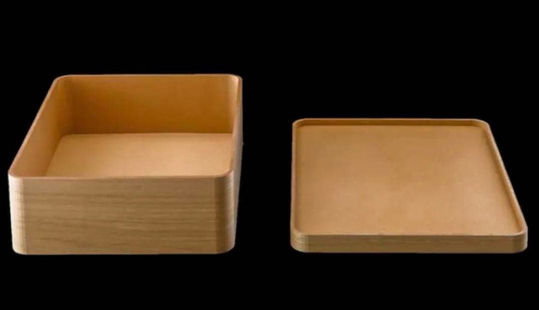 美品 曲木のケーブルボックス 大小セット 加藤順子 dinos コラボ商品