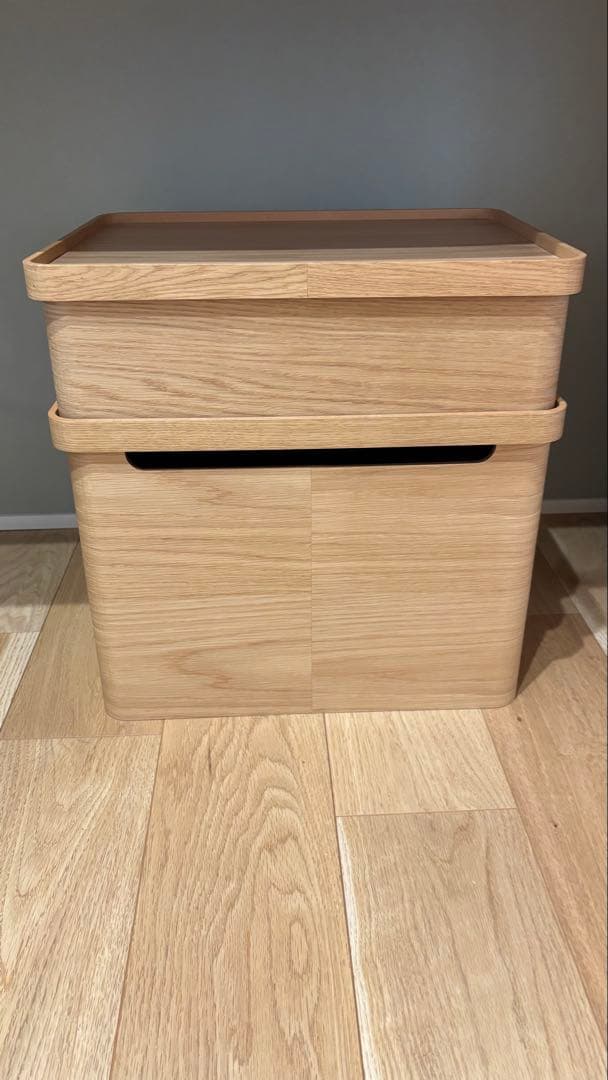 美品 曲木のケーブルボックス 大小セット 加藤順子 dinos コラボ商品