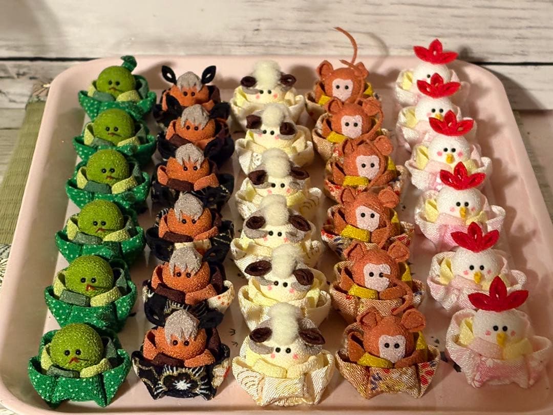 vera様オーダー つまみ細工 十二支