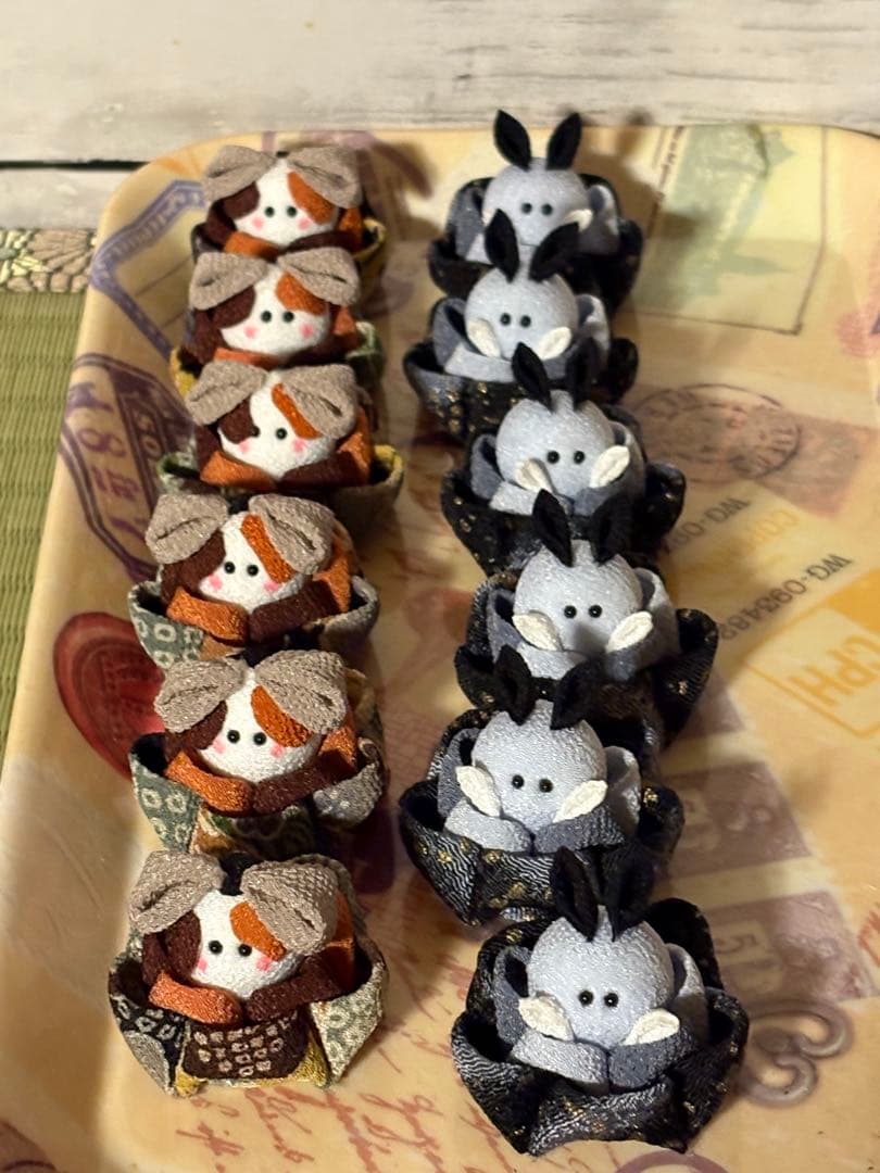 vera様オーダー つまみ細工 十二支