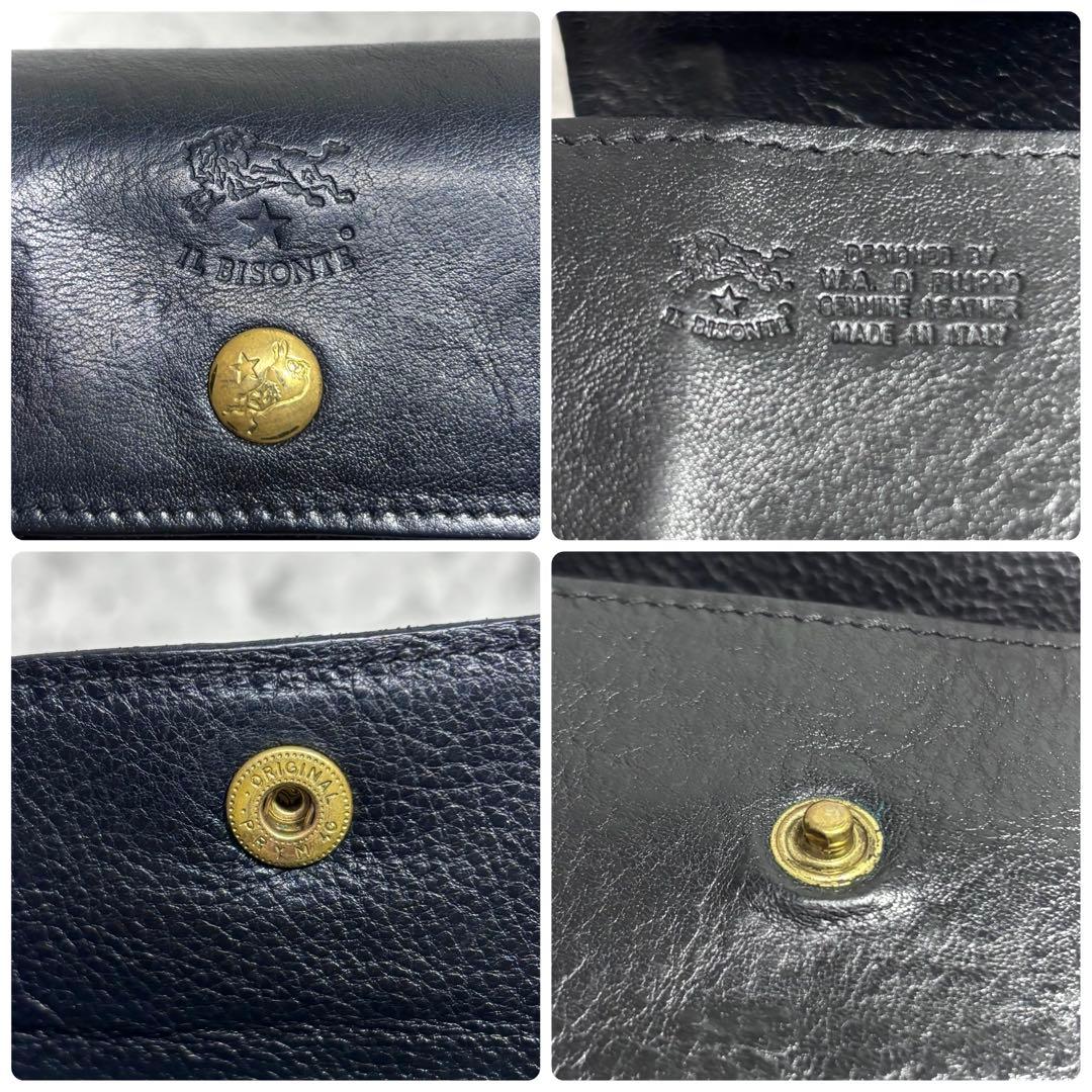 【進宮！】イルビゾンテ ILBISONTE フラップ長財布 ￼ブラック