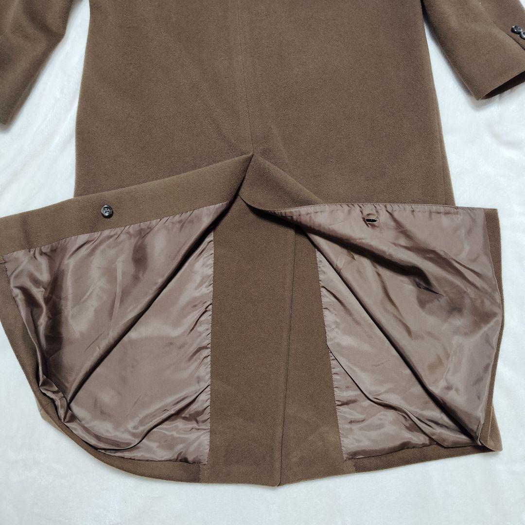 【売約済】バーバリー　チェスターコート　カシミアウール　ダブル　マキシ丈　М相当