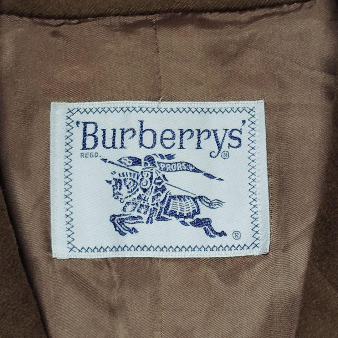 【売約済】バーバリー　チェスターコート　カシミアウール　ダブル　マキシ丈　М相当