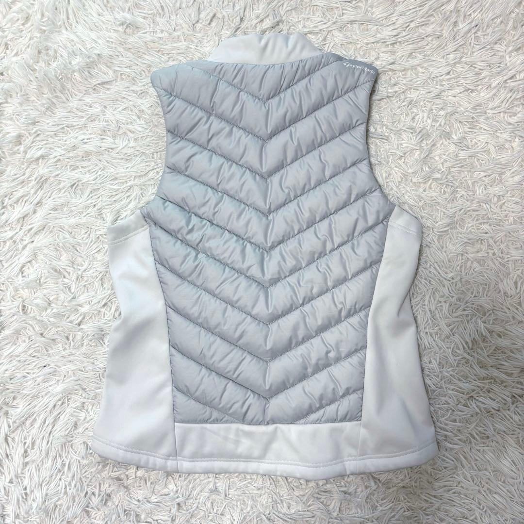 大きいサイズ テーラーメイド ベスト 中綿 グレー ジップ ゴルフウェア