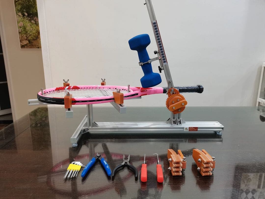 ストリングマシン　テニス専用　重錘式 ガット張り機 離島購入大歓迎