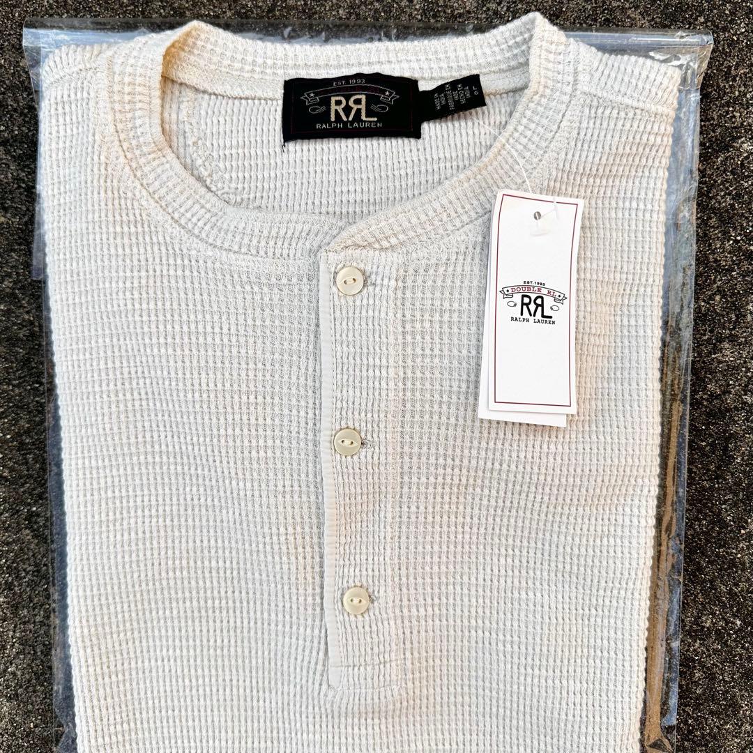 定価2.7万円 RRL サーマル 長袖 ヘンリーネック ワッフル ワッフルニット