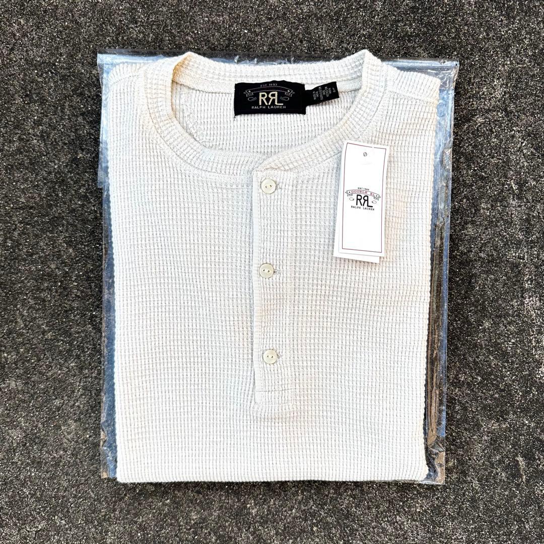 定価2.7万円 RRL サーマル 長袖 ヘンリーネック ワッフル ワッフルニット